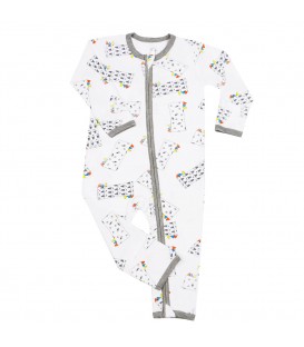 Baa Baa Sheepz Romper Zip Buddy-Me Everywhere Milk (0-6M)