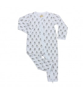 Baa Baa Sheepz Romper Zip Small Sheepz White (0-6M)