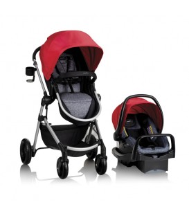Evenflo Pivot Modular Travel System w/ Safemax Infant Car Seat - Salsa